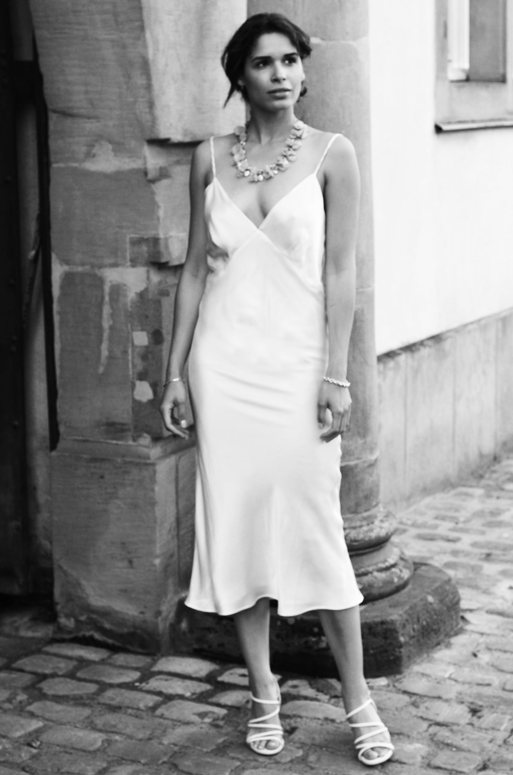 Juli Silk Midi Slip Dress - MARCHA Bridal Collection
